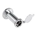 thumbnail image 3 of Uxcell Solid 200 Degree Door Viewer Peephole with Cover for Thick Doors Part Brass Silver Tone 2pcs, 3 of 4