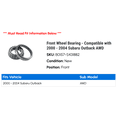 thumbnail image 2 of Front Wheel Bearing - Compatible with 2000 - 2004 Subaru Outback AWD 2001 2002 2003, 2 of 2