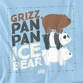 thumbnail image 2 of We Bare Bears T-Shirt Grizz Pan Pan Ice Bear Unisex Graphic Tee For Men & Women, 2 of 7