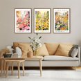 thumbnail image 3 of Flower Market Color Botanical Canvas Wall Art Colorful Wildflower Sunflower Wall Decor Pictures Pink Floral Travel Posters Prints for Kitchen Bathroom Living Room Bedroom Decoration Unframed, 3 of 6