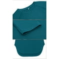 thumbnail image 5 of JYLFC Long Sleeve Tops for Women Raglan Round Neck Tunic T-shirts, Teal XL, 5 of 5