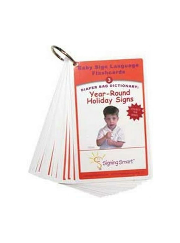 Cicso Independent  Signing Smart Diaper Bag Flashcards - Year Round Holiday Signs