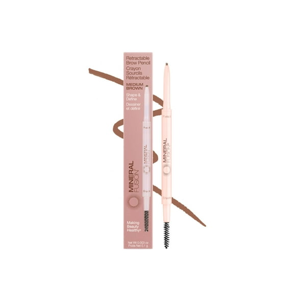Mineral Fusion Retractable Brow Pencil Medium Brown