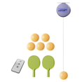 thumbnail image 2 of Juego de entrenador de tenis de mesa eléctrico, juego de raqueta y pelota de tenis de mesa, juguetes interactivos portátiles de práctica individual, 2 of 8