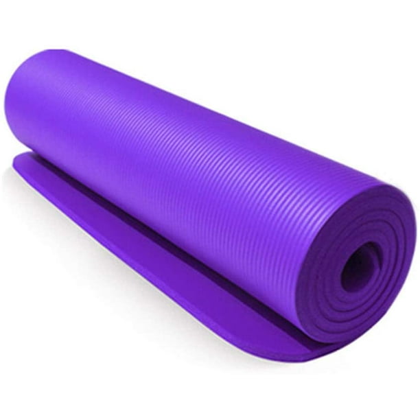 Tapis de yoga épais Tapis d'exercice de fitness haute densité 10/15mm  d'épaisseur antidérapant pour salle de gym intérieure