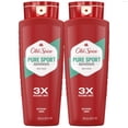thumbnail image 1 of Old Spice- Gel de baño de alta resistencia para hombres, aroma deportivo puro, 24 onzas líquidas (paquete de 2), 1 of 10