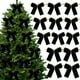 thumbnail image 1 of Juego de 12 Lazos de Terciopelo para Árbol de Navidad | Elegantes Lazos para Coronas y Guirnaldas | Material Suave y Sedoso para Decoración Navideña y Adornos de Regalo, 1 of 6