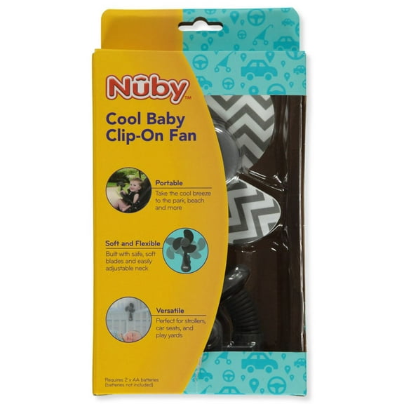 Nuby Baby Clip-On Portable Fan Color: gray/white Size: one size