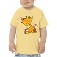 thumbnail image 1 of Halloween Giraffe And Pumpkin T-Shirt Toddler -Image by Shutterstock,  2 Toddler, 1 of 4