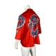 thumbnail image 3 of Qarigey Hombres Mujeres Camisa de playa hawaiana Casual Abotonado Manga corta Dragón simple Transpirable Estilo étnico Camiseta diaria Camisetas Rojo SG, 3 of 6