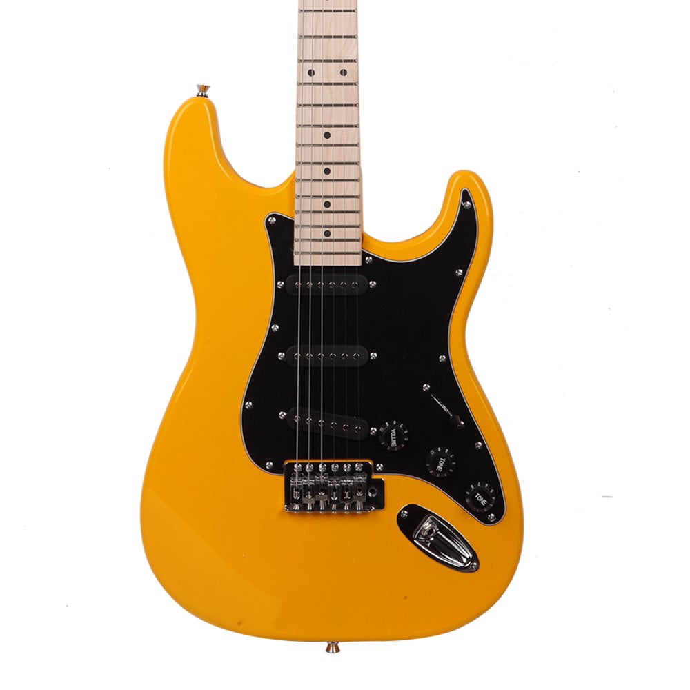 IVV Gst Stylish Electric Guitar Kit With Black Pickguard Orange