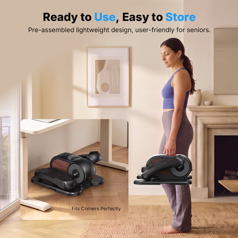 MERACH Under Desk Elliptical Trainer, Quiet & Portable photo 7