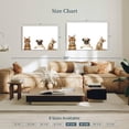 thumbnail image 4 of Elephant Stock Pug And Cats Wall Art - Horizontal Canvas Wall Art - Living Room Wall Decor - Animal Canvas - White And Brown Decor - 45" x 30", 4 of 8