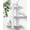 White, variant on Black Floating Shelves for Wall Mounted Shelving Unit All Pine Wood 3 Tier Large Shelf for Bedroom Living Room Office Bathroom Home Decoration Storage Plant Photo Display Modern 20in