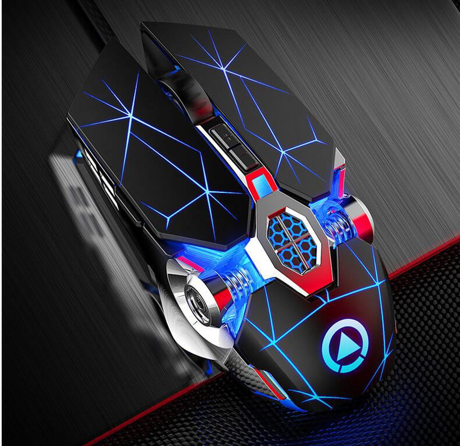 RGB Gaming Mouse Wired,7 Programmable Buttons, 4 Adjustable DPI, Ergonomic USB Computer Gaming Mouse for Laptop PC