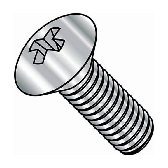 1/4"-20 x 1-1/4 in Phillips Oval Machine Screw, Plain Stainless Steel, 1000 PK
