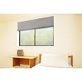 thumbnail image 2 of Cordless Roman Shades, Motorized-Remote, Thermal Insulated Blackout Curtain - 23" W x 64" H, Gray, 2 of 7