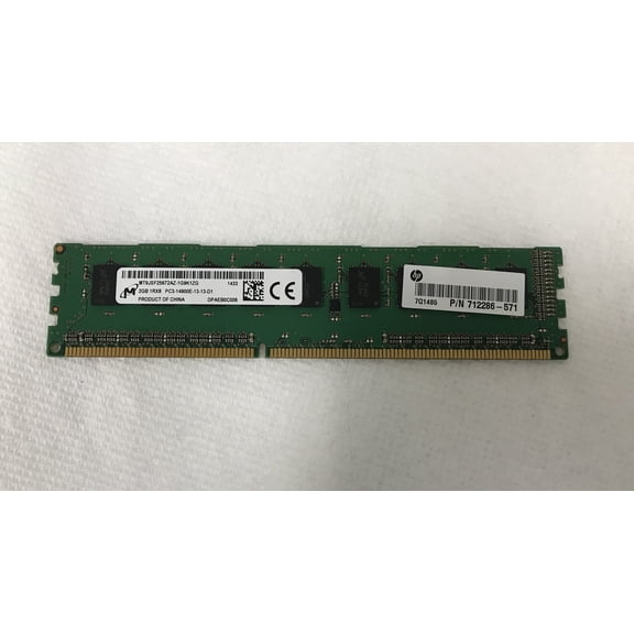 Micron 2GB PC3-14900E DDR3 1RX8 RAM Memory HP 712286-571