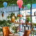 thumbnail image 2 of MasteelfCA Colorful Hot Air Balloons Cloth Wind Spinners Outdoor Kindergarten Hanging Decor, 2 of 9