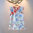 thumbnail image 7 of Afuyipoi Girls Sleeveless Sundress Size 1-12 A-Line Floral Print Button Front Cheongsam Dress for Kids Summer Beach Vacation Multicolor Size 9, 7 of 7