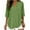 Green-linen shirt for women, variant on FNFYFH Womens Elbow Length Sleeve Tops Summer V Neck Cotton Linen Shirt Loose Fit Casual Tunic Tee Shirts