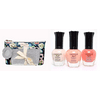 3 Kleancolor Nude Pastel Nail Polish+ Primrose Hill Makeup Bag