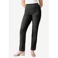 thumbnail image 4 of Roaman's Women's Plus Size Petite Plus Size Comfort Stretch Straight Leg Jean, 4 of 6