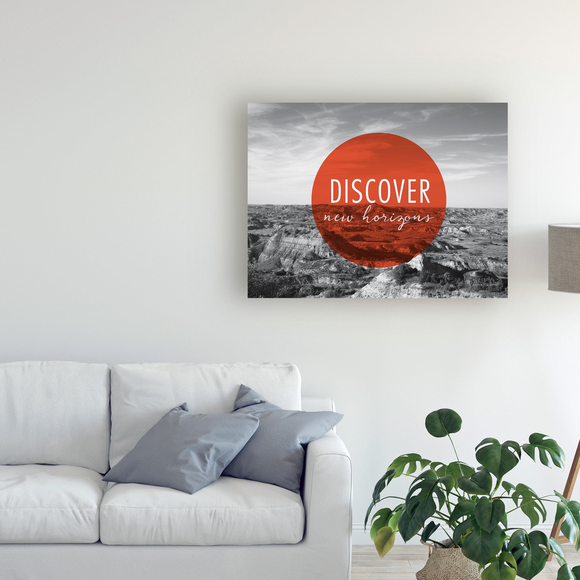 Trademark Fine Art 'Discover New Horizons v2' Canvas Art by Laura Marshall