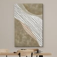 thumbnail image 3 of wall26 Canvas Print Wall Art Pastel Brown Paint Stroke Wave Landscape Abstract Shapes Illustrations Modern Art Decorative Minimal Relax/Calm Zen for Living Room, Bedroom, Office - 12x18 inches, 3 of 5