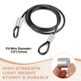 thumbnail image 4 of Uxcell Aluminum Crimping Loop Sleeve, Wire Rope Stop Sleeve Round Crimp Ferrules for Wire Rope 1/2"(12mm), 4 of 7