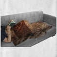 thumbnail image 6 of Massachusetts Soft Flannel Fleece Blanket, Cracked Paper Effect Background with State Map USA Cartography Theme, Cozy Plush for Indoor and Outdoor Use, 60" x 80", Rust and Pale Rust, by Ambesonne, 6 of 6