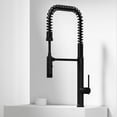 thumbnail image 2 of VIGO Sterling Single Handle Pull-Down Sprayer Kitchen Faucet Set with Deck Plate in Matte Black, 2 of 5