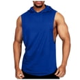 thumbnail image 2 of Workout Hooded Tank Tops Men Lightweight Breathable Sleeveless Shirt Summer Casual Athletic Running Gym Tanks, 2 of 5