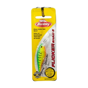 Berkley Flicker Shad Fishing Lure, Firetiger, 3/16 oz