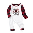 thumbnail image 3 of Penkiiy Family Christmas Pajamas Matching Sets 2024 Cute Couples Pjs Long Sleeve Holiday Jammies Xmas Loungewear Sleevewear 3 Months Red, 3 of 6