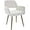 White, variant on CRXX Desk Chair, Modern Home Office Chair Without Wheels, Faux Fur Vanity Chair with Hollow Backrest, Comfy Armchair Wood Frame with Strudy Metal Legs, White