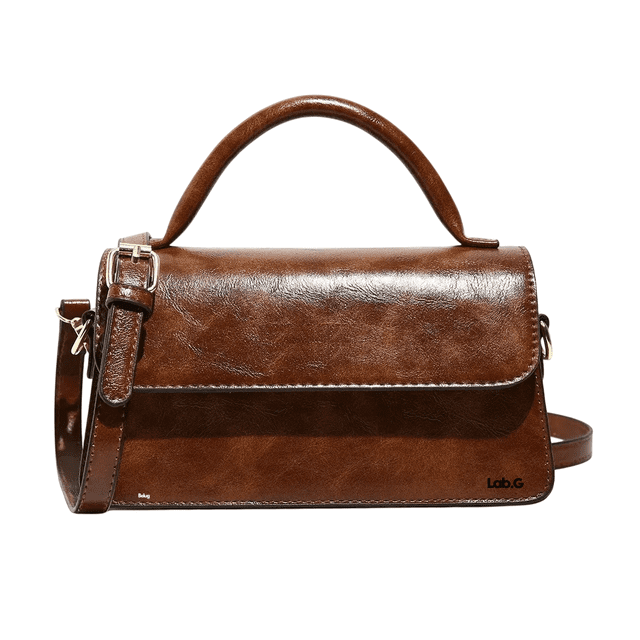 Bolsa Lab.G Crossbody Pequeña De Hombro marron oscuro