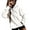 White, variant on KZKR Women' s Hoodie Solid Color Long Sleeve Blouse Tops Pullover Casual Loose Sweatshirt with Pocket