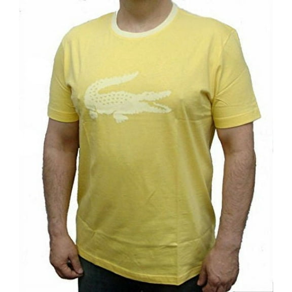 Lacoste Men's Short Sleeve Crewneck T-Shirt W/Laser Print Size M