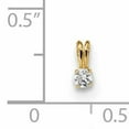 thumbnail image 2 of 14k Yellow Gold Children TinyCubic Zirconia Slide Pendant, 2 of 2