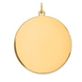 thumbnail image 1 of 14k Plain .035 Gauge Circular Engravable Disc Charm in 14k Yellow Gold, 1 of 2