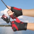 thumbnail image 4 of Soidarity 1 par de guantes de pesca térmicos antideslizantes invierno motocicleta Camping conducción nieve esquí patinaje cálido mitones transpirables Pescar Rojo L Soidarity OD029778-02, 4 of 6