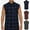 Blue, variant on Flannel Plaid Sleeveless Shirts for Men Casual Button Down Western Muscle Vest with Pocket
