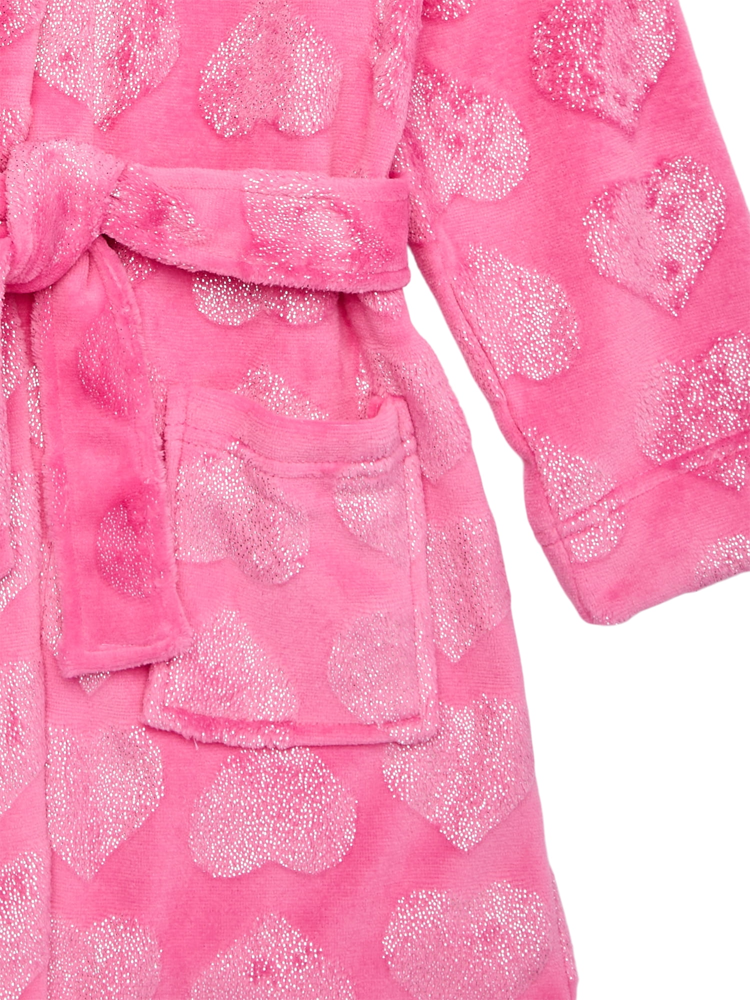 Wonder Nation Girls Plush Fleece Sleep Wrap Robe, Sizes 4-18 & Plus