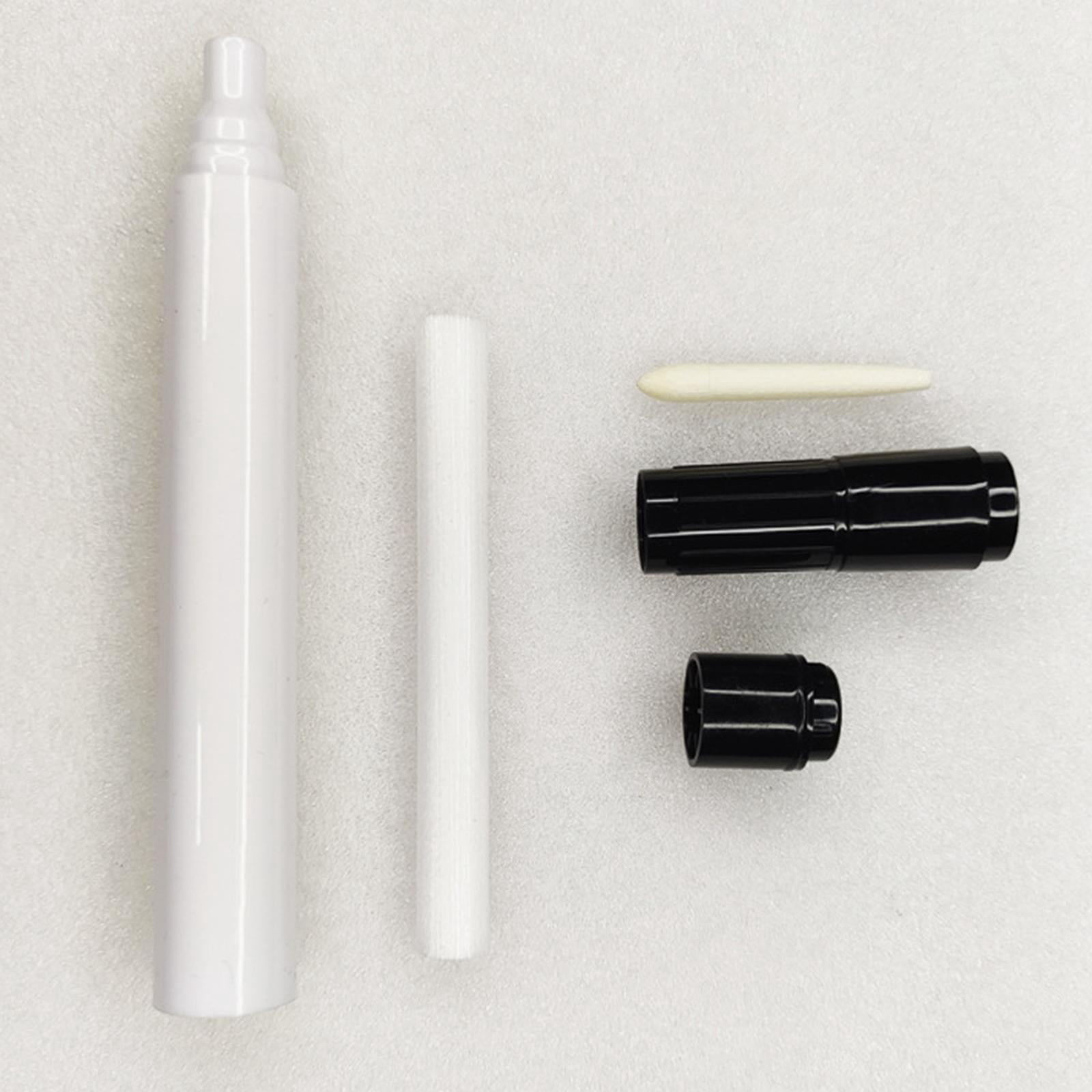 QccHieUs 5x Empty Refillable Pen Touch up Paint 1mm Whiteboard Pen Transparent Penholder White Rod Oblique