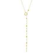 Michelle Campbell Jewelry Women's Balli Lariat Necklace, Brass with 14k Yellow Gold overlay