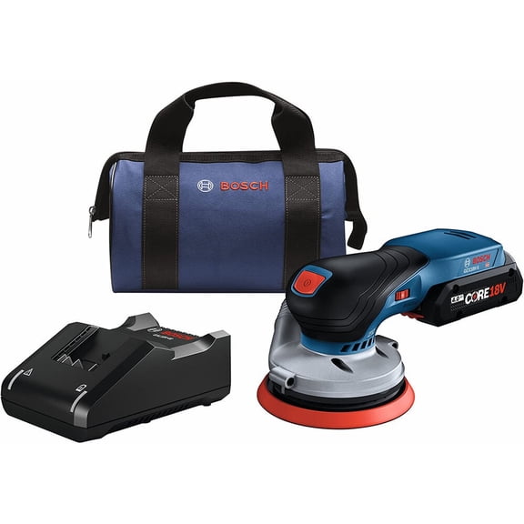 Restored Bosch 18V Brushless 5-Inch Random Orbit Sander Kit (Refurbished)