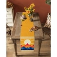 thumbnail image 5 of Sunlight Table Runner - 72 Inch Long, Kitchen Dining Table Runner Dresser Scarves, Yellow Orange Blue Modern Geometric Abstract Art Farmhouse Home Decor for Coffee Table Wedding Party Banquet, 5 of 8