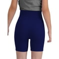 thumbnail image 2 of Doomiva Girls Athletic Swim Shorts Solid Color Shorts Sport Cheer Workout Running Navy Blue 110, 2 of 5