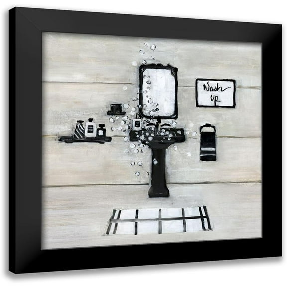 Swatland, Sally 12x12 Black Modern Framed Museum Art Print Titled - Wash Up Bath